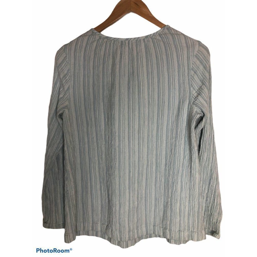 J.Jill Embroidered Bodice Tunic with Tassel Ties - Picture 4 of 6